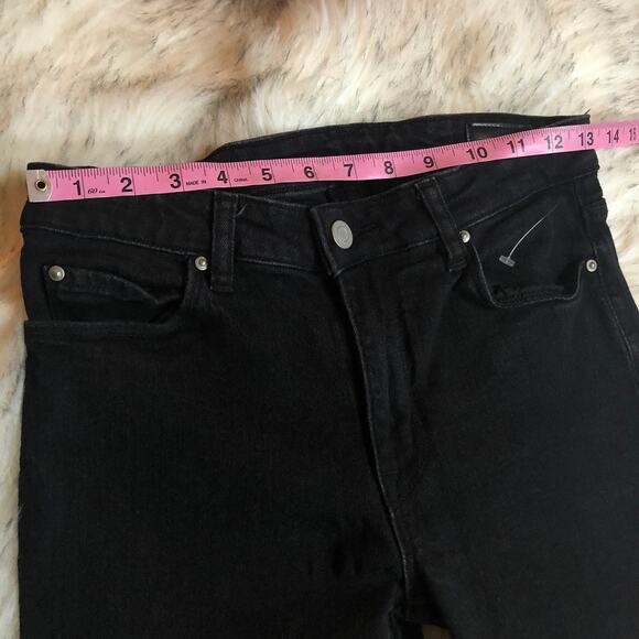 ASOS Mid Rise Solid Black Skinny Jeans 28 Waist - Picture 5 of 14